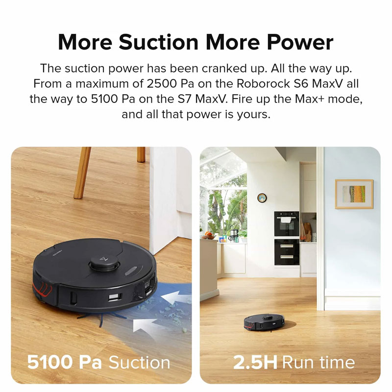 جارو رباتیک شیائومی مدل Xiaomi Roborock S7 MaxV robotic vacuum cleaner