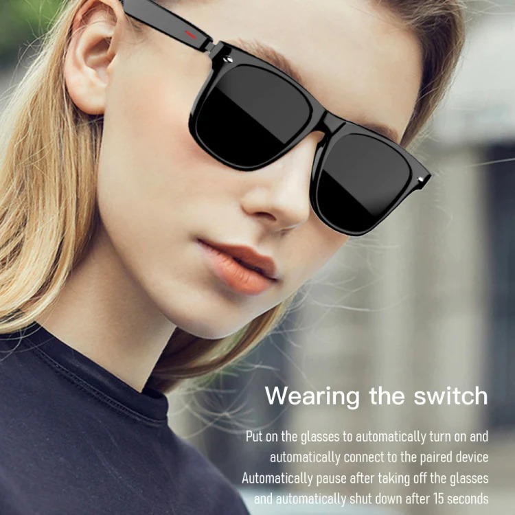 عینک هوشمند مدل E10-E Binaural Call Smart Bluetooth Glasses Earphone(Polarized Sunglasses)