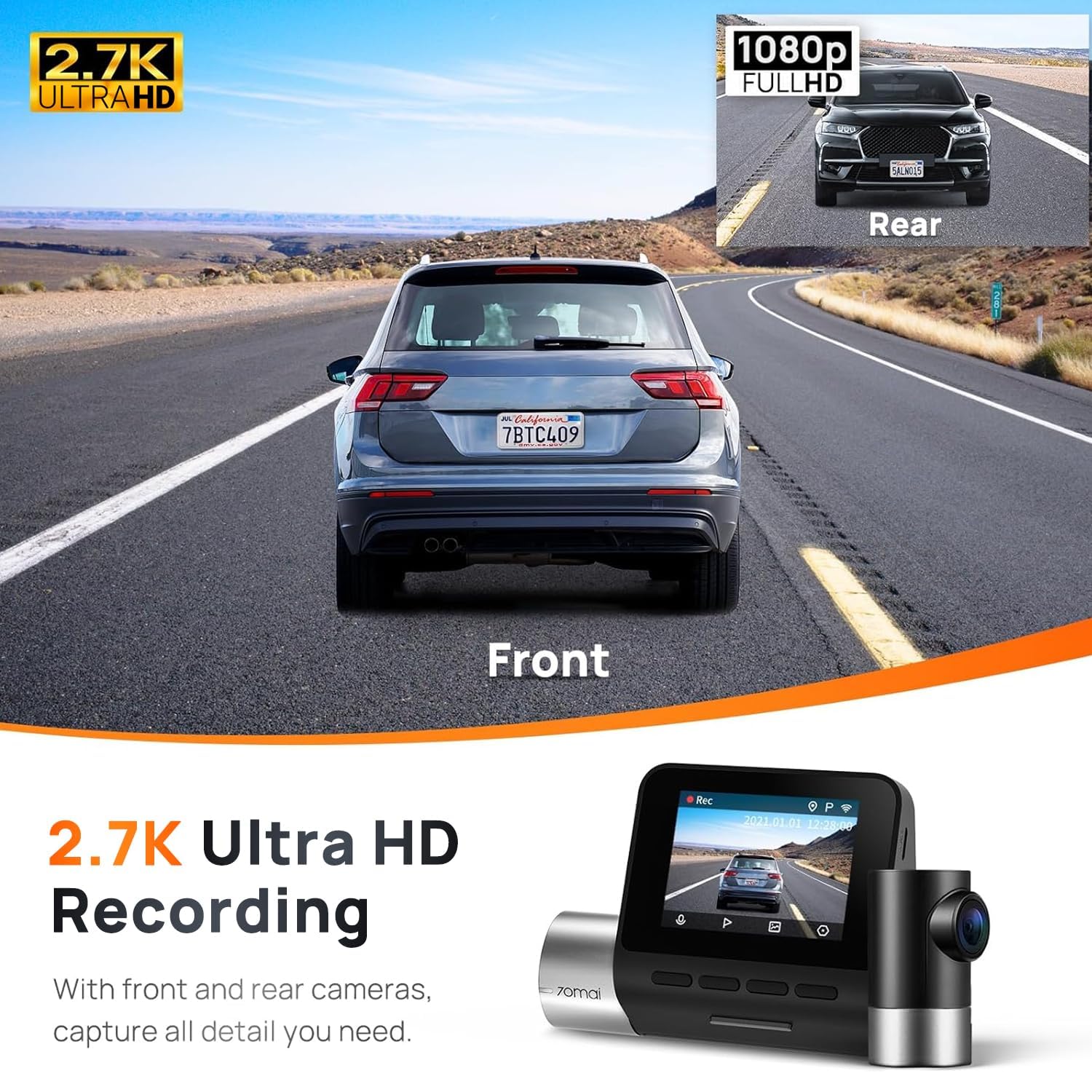 دوربین خودروی 70mai مدل Pro Plus A500S