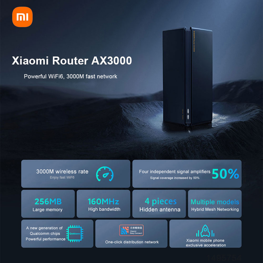 روتر و تقويت کننده وای فای شيائومی مدل Xiaomi Mesh System AX3000