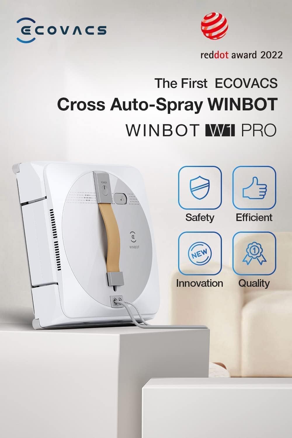 ربات شیشه پاک کن اکووکس مدل Winbot W1 Pro