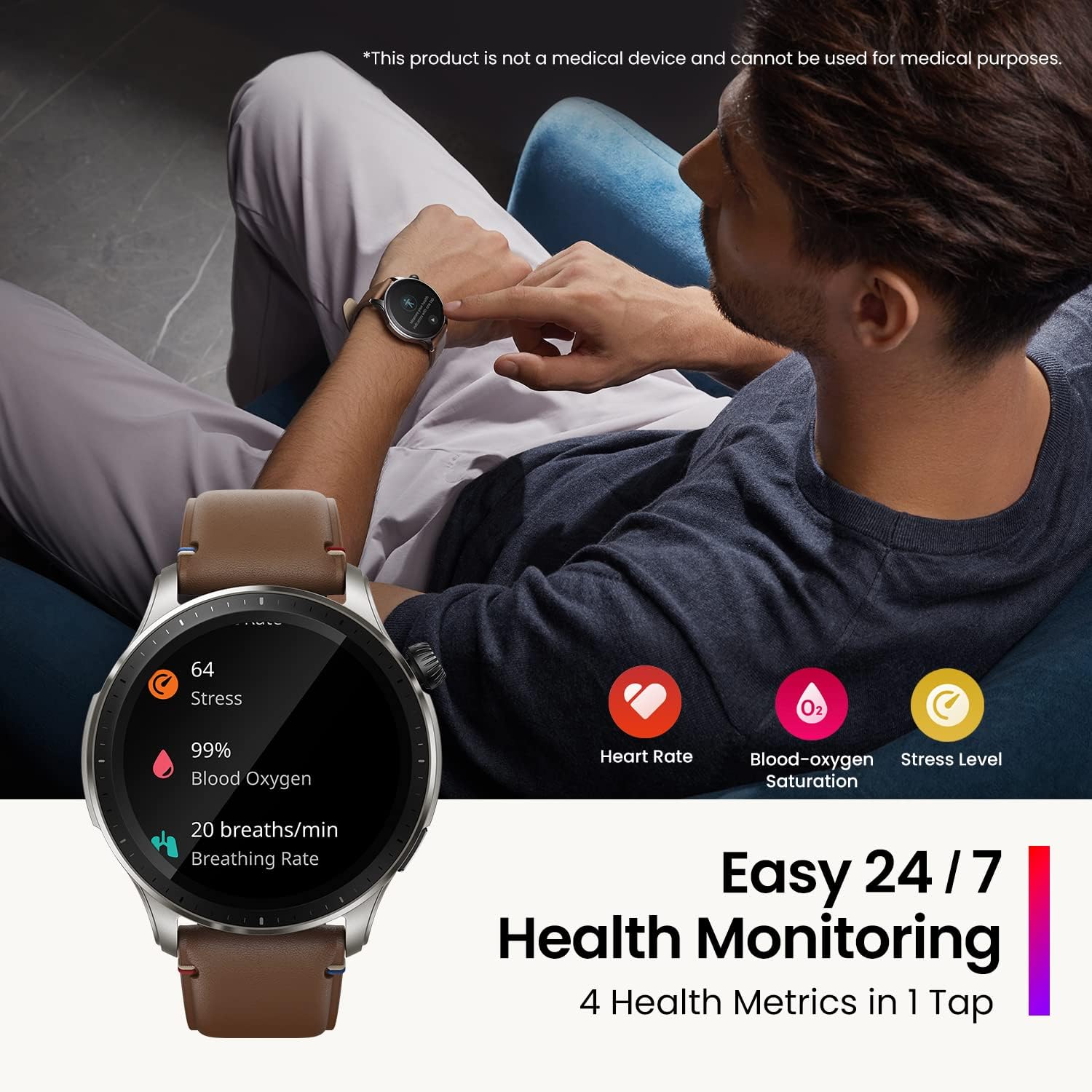 ساعت هوشمند شیائومی آمازفیت مدل Amazfit GTR 4 Smart Watch