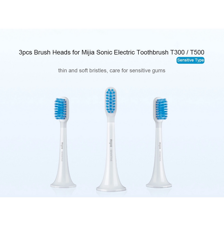 سری مسواک برقی 3عددی شیائومی میجیا مدل Mijia T300/T500 Sonic Electric Toothbrush Head DDYST01SKS