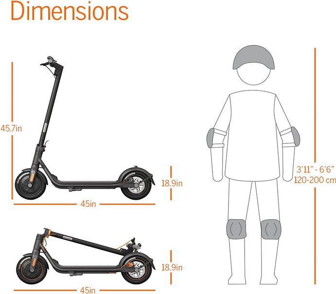 اسکوتر ناین بوت مدل Segway-Ninebot F40 Electric Scooter