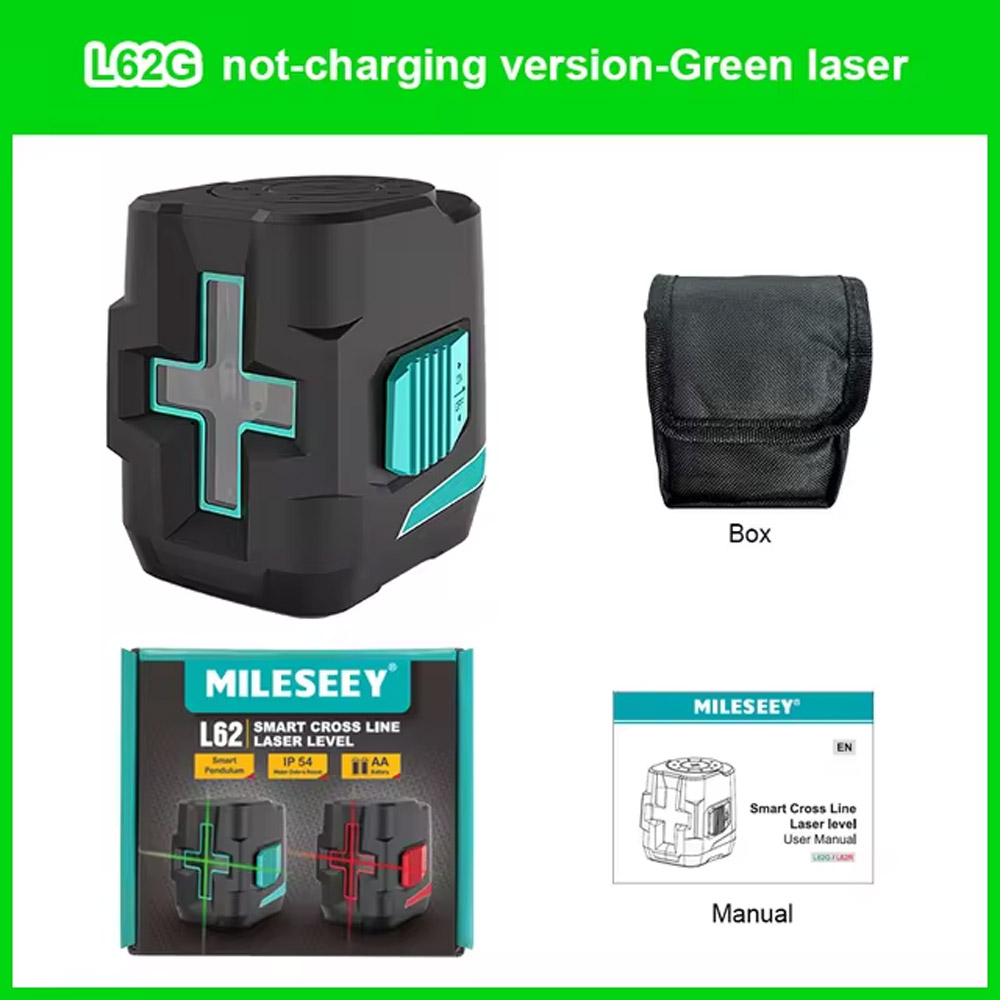 تراز لیزری متقاطع سطح خودکار حرفه ای هوشمند مدل MILESEEY Laser Level L62