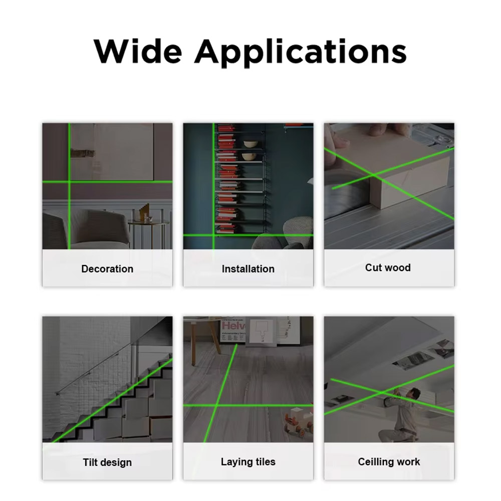 تراز لیزری متقاطع سطح خودکار حرفه ای هوشمند مدل MILESEEY Laser Level L62