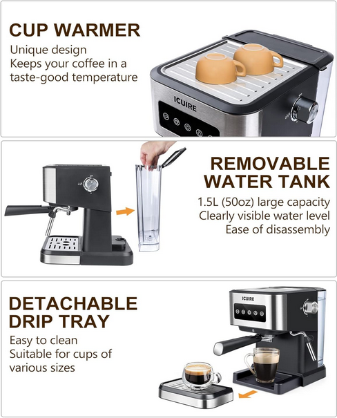 دستگاه اسپرسو ساز شیائومی مدل ICUIRE Espresso Machine CM3000