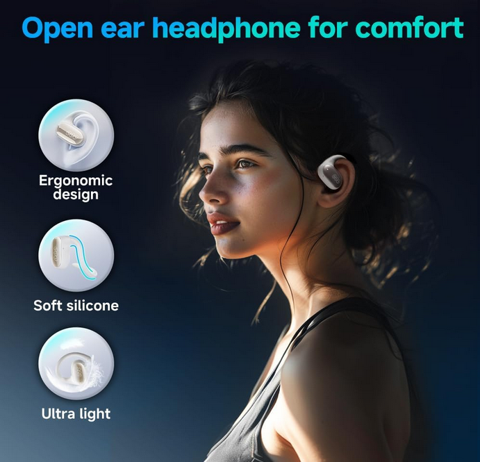 هندزفری بلوتوثی شیائومی کیو سی وای مدل QCY Crossky GTR2 Open Ear Headphones