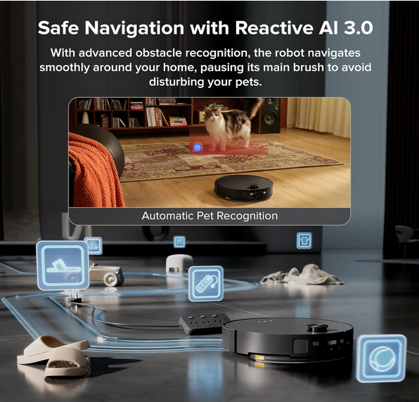 جارو رباتیک شیائومی روبوراک مدل Roborock Saros 10 Robot Vacuum