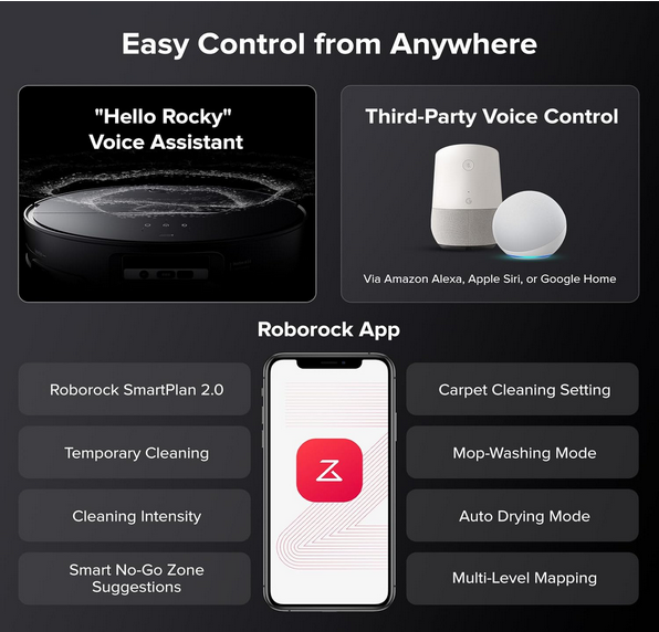 جارو رباتیک شیائومی روبوراک مدل Roborock Saros 10 Robot Vacuum