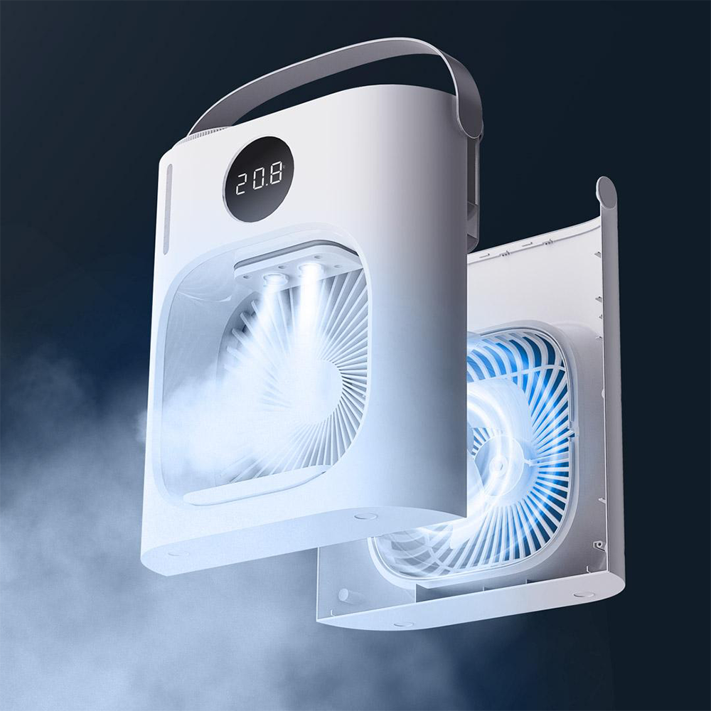 پنکه مه پاش رومیزی شیائومی مدل Xiaoda CL08 Mini Desktop Cooling Fan XD-ZMLFS01