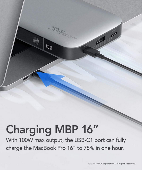 پاور بانک مدل ZMI QB826 QB826G 25000mAh Power Bank