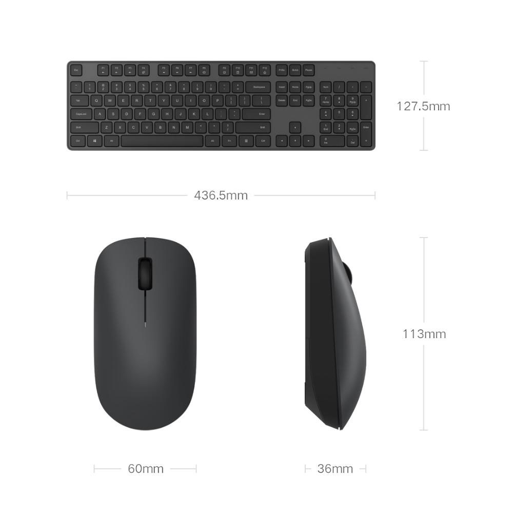 ماوس و کیبورد بی‌سیم شیائومی مدل Xiaomi Mi Wireless Keyboard And Mouse WXJS01YM