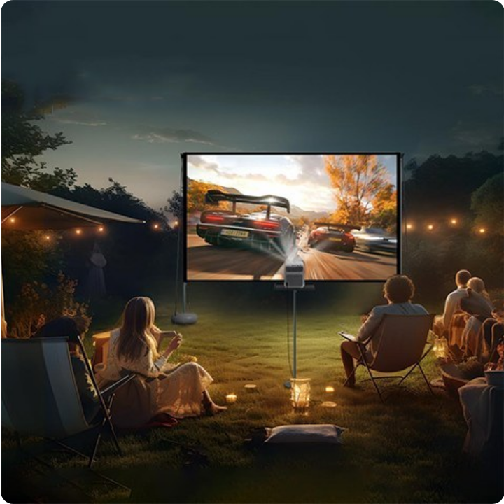 پرده پروژکتور قابل حمل و تاشو ونبو مدل Wanbo Outdoor Folding Portable Projector Screen