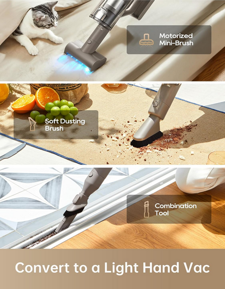 جارو شارژی شیائومی دریم مدل Dreame Z10 Station Cordless Stick Vacuum