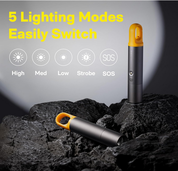 چراغ قوه شارژی شیائومی هوتو مدل Hoto Flashlight Lite QWSDT001