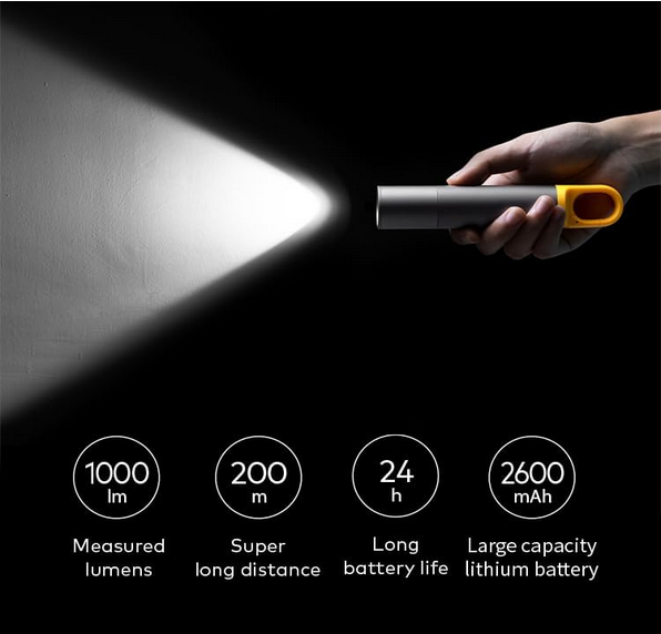 چراغ قوه شارژی شیائومی هوتو مدل Hoto Flashlight Lite QWSDT001