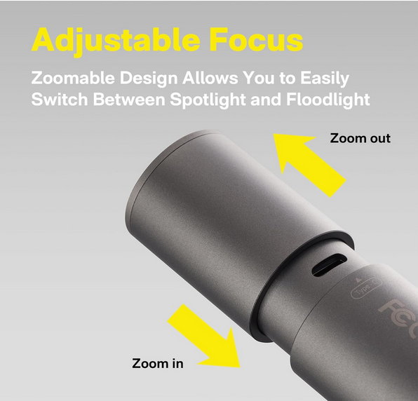 چراغ قوه شارژی شیائومی هوتو مدل Hoto Flashlight Lite QWSDT001