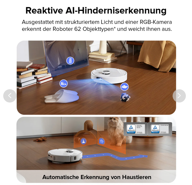 جارو رباتیک شیائومی روبوراک مدل Roborock Qrevo Edge Robot Vacuum