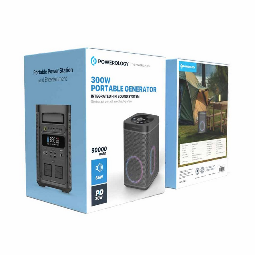ژنراتور برق قابل حمل پاورولوژی مدل Powerology 90000mAh 300W Portable Generator