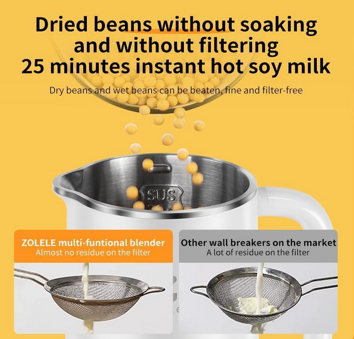 کتری و مخلوط کن چند منظوره شیائومی زوله له مدل Zolele MB601 Multi-Funtional Juice Blender & Electric Kettle