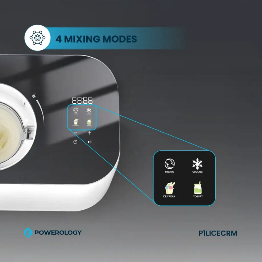 دستگاه بستنی ساز پاورولوژی مدل Powerology Ice Cream & Frozen Yogurt Machine