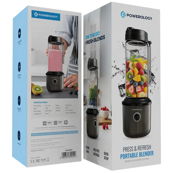 مخلوط کن قابل حمل پاورولوژی مدل Powerology Press & Refresh Portable Blender