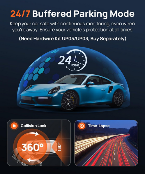 دوربین ثبت وقایع خودرو شیائومی سونتی می مدل 70mai Dash Cam X800