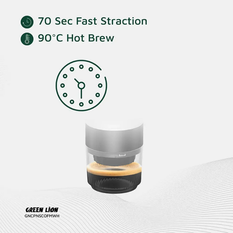 اسپرسو ساز گرین لاین مدل Green Lion Campinas Portable Coffee Maker 80mL