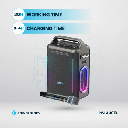 اسپیکر کارائوکه پاورولوژی مدل Powerology Karaoke Party Speaker