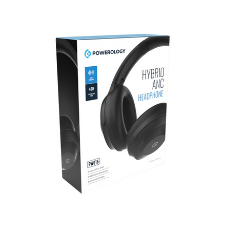 هدفون بدون نویز پاورولوژی مدل Powerology Hybrid ANC Headphone