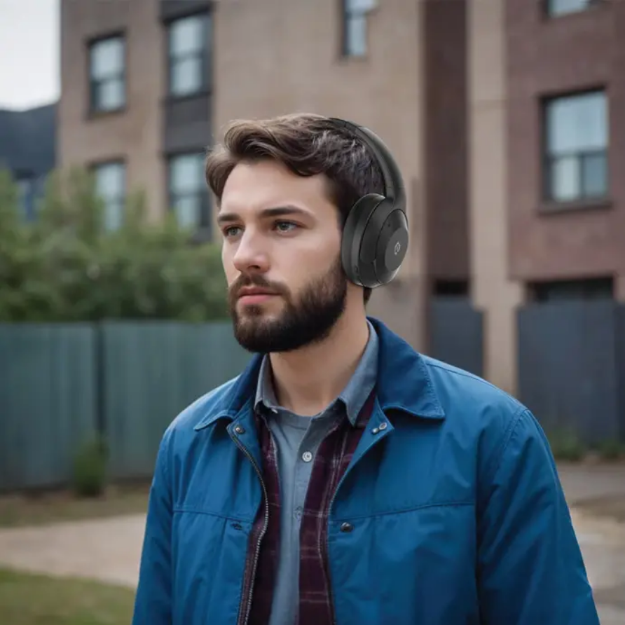 هدفون بدون نویز پاورولوژی مدل Powerology Hybrid ANC Headphone