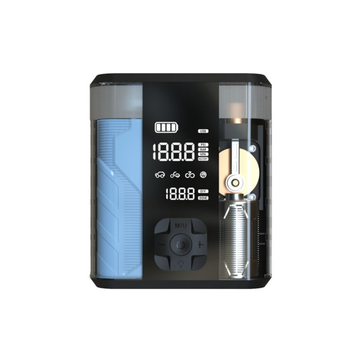 جامپ استارتر و پمپ باد پاورولوژی مدل Powerology 8800mAh Jump Start Air Compressor - Transparent