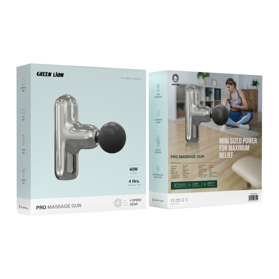 ماساژور تفنگی گرین لاین مدل Green Lion Pro Massage Gun