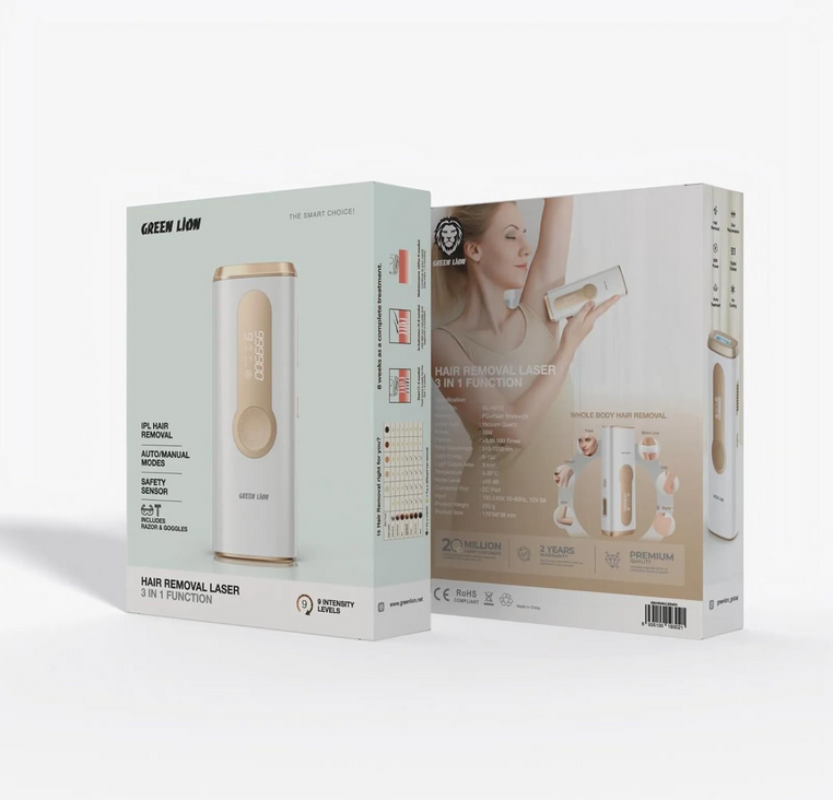 لیزر مو گرین لاین مدل Green Lion Hair Removal Laser 3in1 Funtion