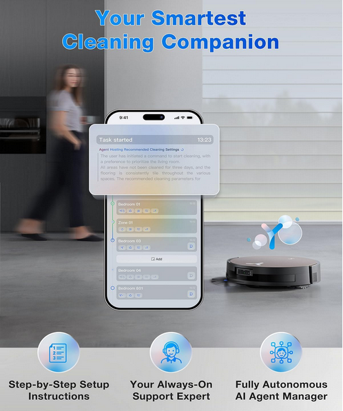 جارو رباتیک اکووکس مدل Ecovacs X11 OmniCyclone Bagless Robotic Vacuum