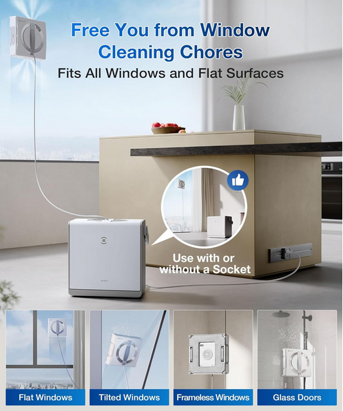 شیشه شوی رباتیک اکووکس مدل Ecovacs Winbot W2 Pro Omni Window Cleaning Robot