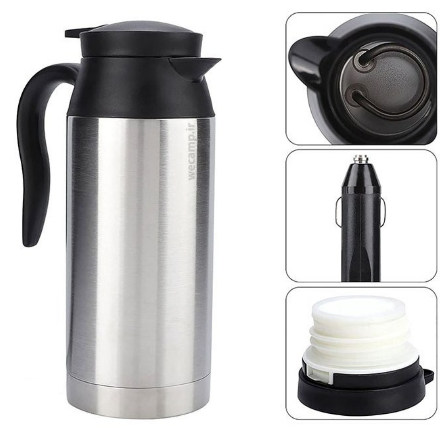 کتری برقی خودرو گرین لاین مدل Green Lion Electric Car Kettle 800mL GNCK800MLSL