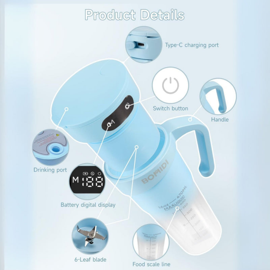 مخلوط کن (شیکر) قابل حمل بومیدی مدل Bomidi Portable Juice Blender JB01