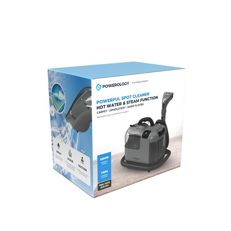 جارو و بخارشوی پاورولوژی مدل Powerology Powerful Spot & Stain Cleaner Hot Water & Steam Function