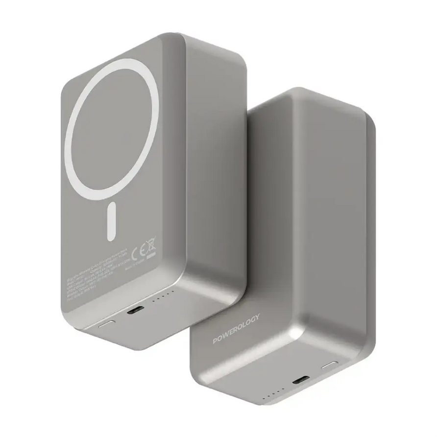 پاور بانک پاورولوژی مدل Powerology 30000mAh MagSafe Aluminum Power Bank