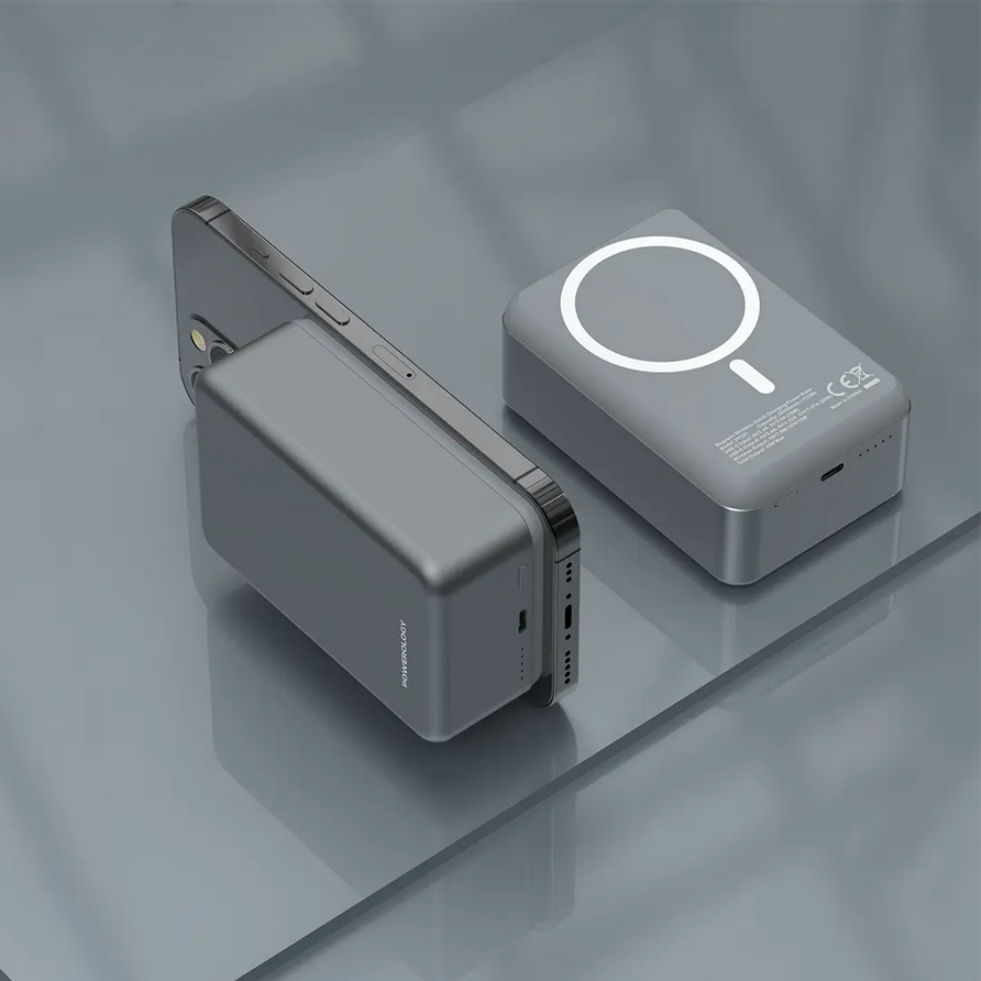 پاور بانک پاورولوژی مدل Powerology 30000mAh MagSafe Aluminum Power Bank