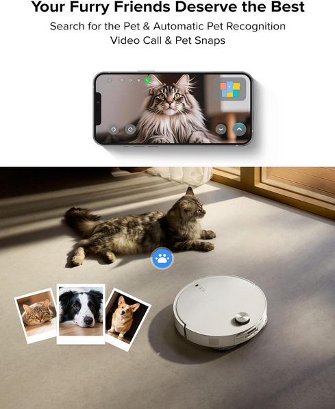 جارو رباتیک شیائومی روبوراک مدل Roborock Qrevo CurvX Robot Vacuum