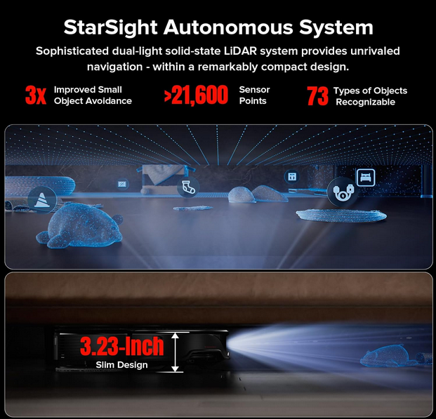 جارو رباتیک شیائومی روبوراک مدل Roborock Qrevo Slim Robot Vacuum