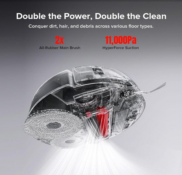 جارو رباتیک شیائومی روبوراک مدل Roborock Qrevo Slim Robot Vacuum