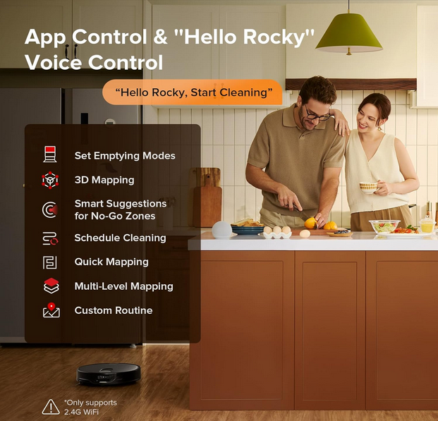 جارو رباتیک شیائومی روبوراک مدل Roborock Qrevo Slim Robot Vacuum