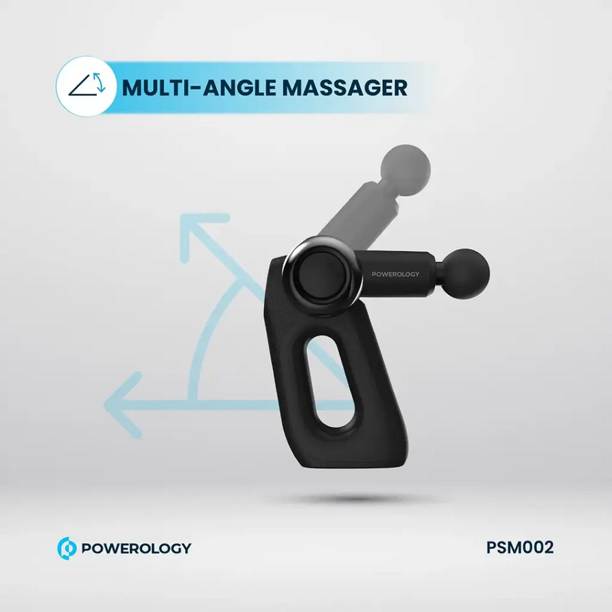 ماساژور تفنگی پاورولورژی مدل Powerology Full-Body Massage Gun PSM02