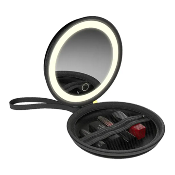 کیف و آینه آرایشی گرین لاین مدل Green Lion Mini Makeup Pouch