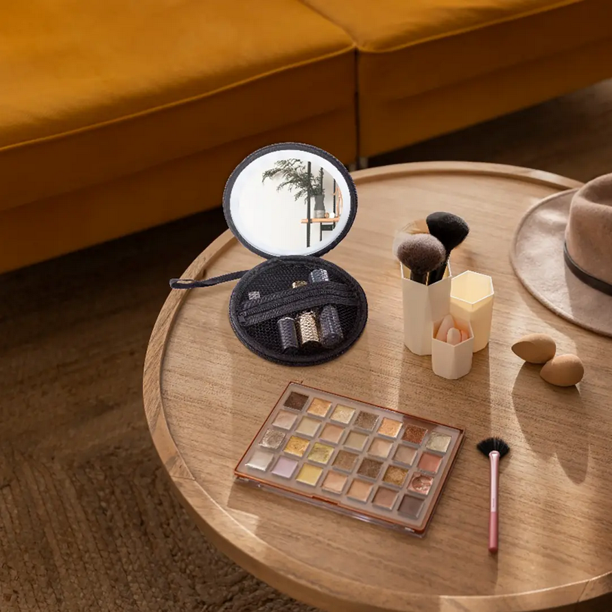 کیف و آینه آرایشی گرین لاین مدل Green Lion Mini Makeup Pouch