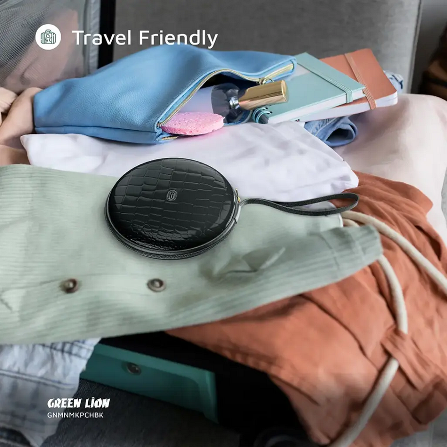 کیف و آینه آرایشی گرین لاین مدل Green Lion Mini Makeup Pouch